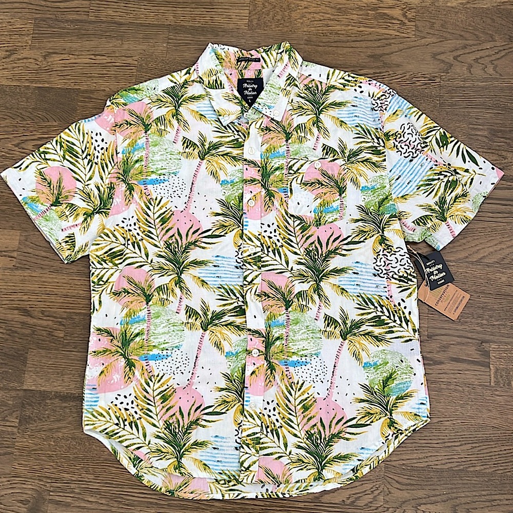 🆕 Men’s Artistry in Motion Tropical Print Shirt -NWT